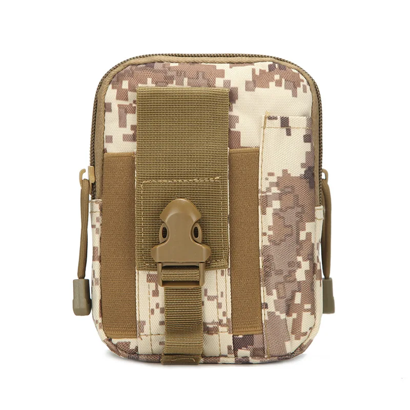 Camo Sports Waist Packs Outdoor Sports Cycling Running Jogging 6-7 Inches Cellphone Waist Bag Canvas 800D Oxford Waterproof