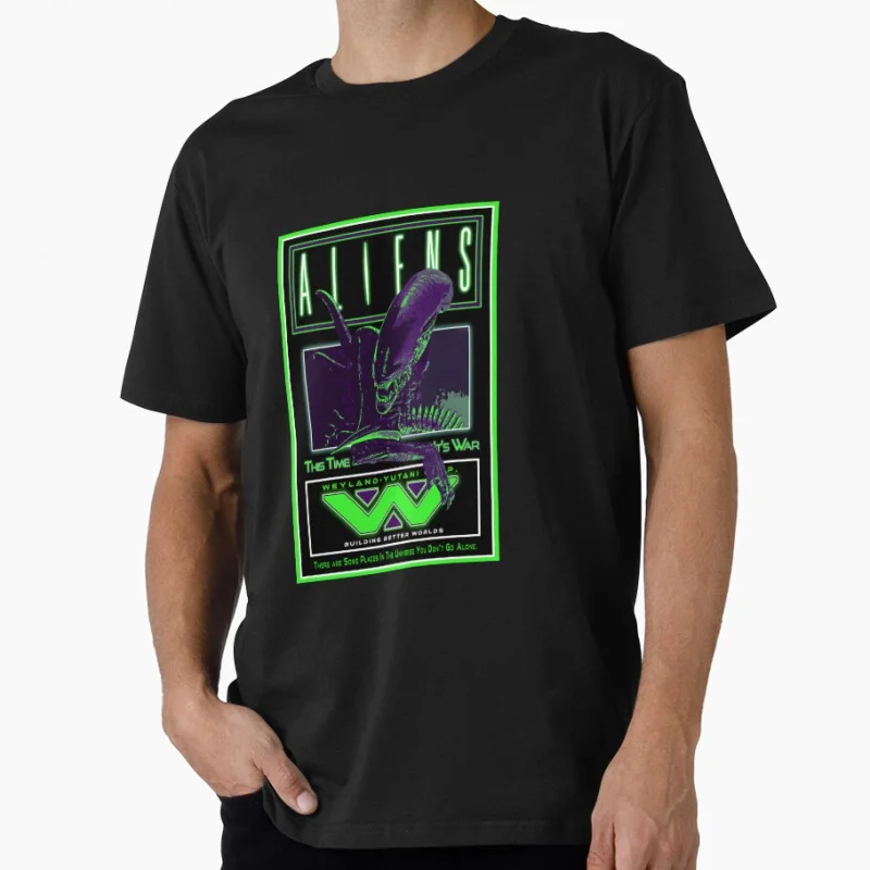 

Aliens 1986 Retro Horror Sic-Fi Alien Gift T shirt Weyland yutani Lv-426 Space Monster Xenomorph Graphic clothes All size Tops
