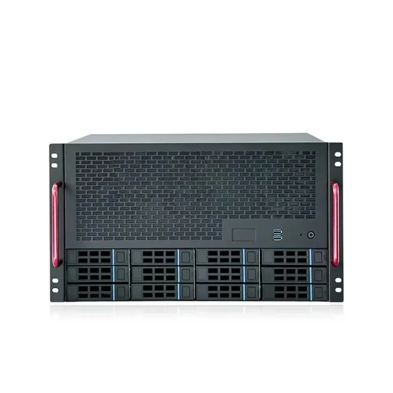 Hot Selling JMCD 12S4-1 4U 6U Rack-mounted 12-bay NAS  Server Chassis GPU  AI Rack Internet Cores Nas Storage Server