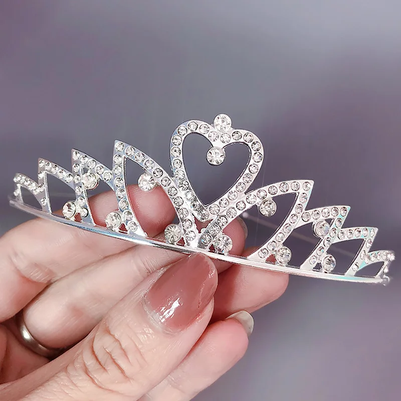 1PC Kids Girls Princess Tiaras Crowns Headband Hair Hoop Bridal Prom Gift Wedding Party Accessories Hair Comb Hair Jewelry