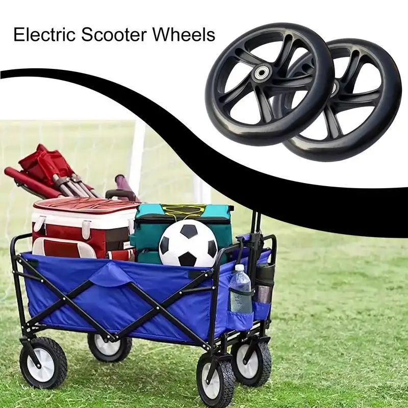 Wheels For Electric Scooter Scooter Wheels Furniture Wheel Quiet Wheels With Bearings 2 Pcs Replacement 145/180/200mm Trolley