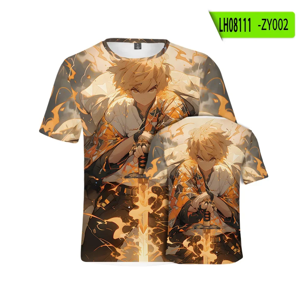 

3D Printed Children's T-shirt Featuring the Popular Anime Japanese Demon Killer Kamado Tanjirou Role-playing, Estate Uomo/donna