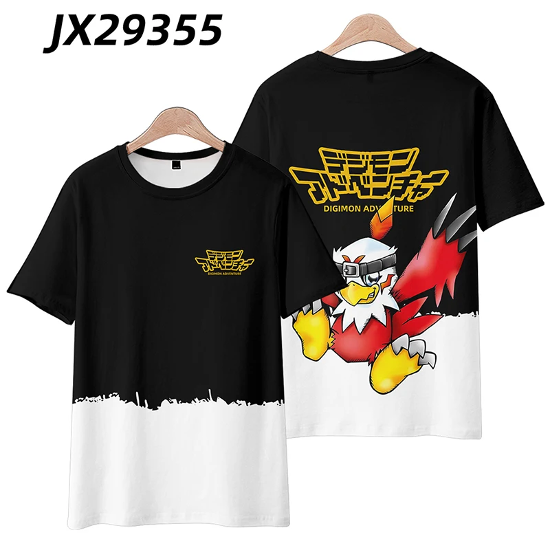 Anime Digimon Adventure Kids T Shirt Women Men Boys and Girls Summer Short Sleeve Funny Tshirt Graphic Tees Children Clothes