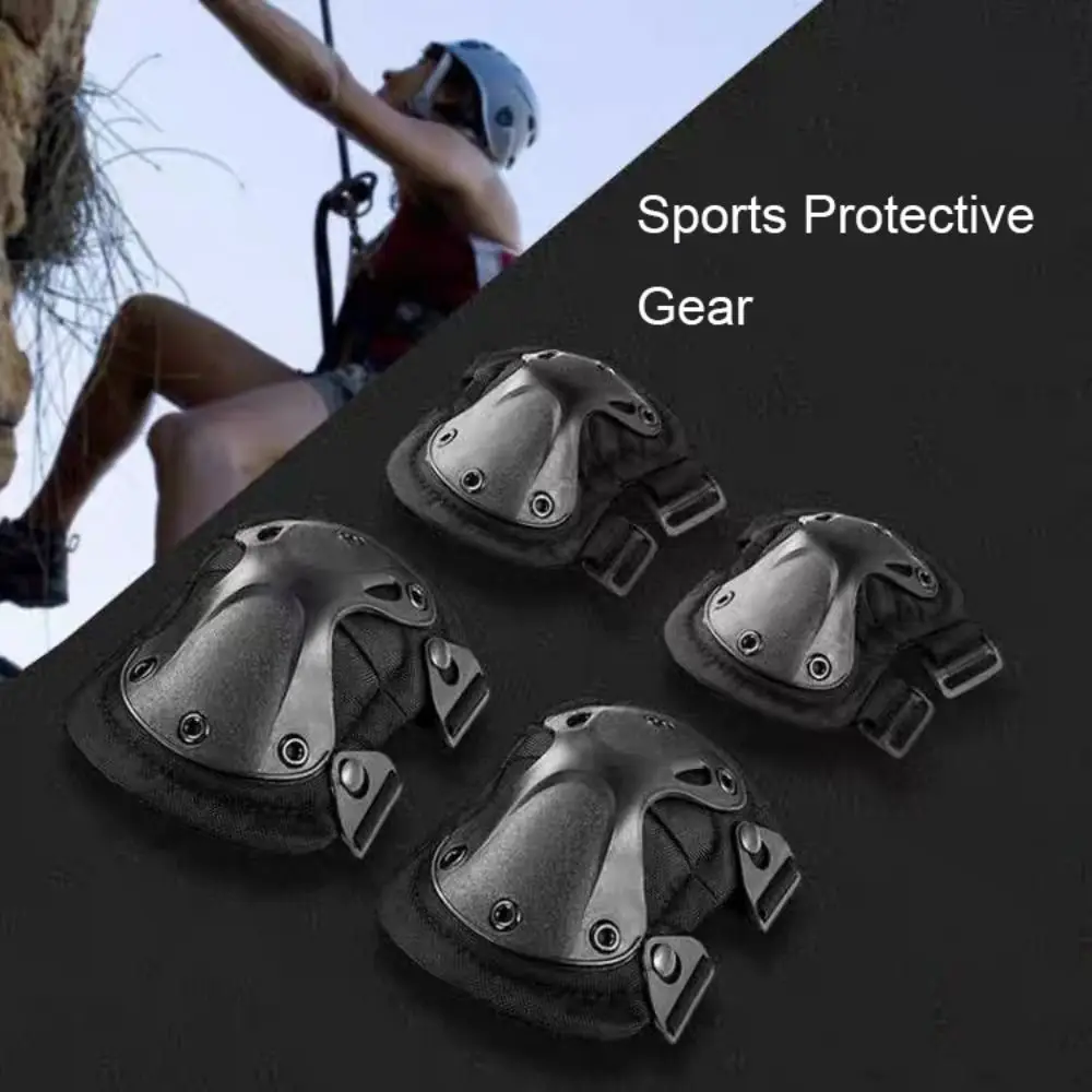 

4Pcs/Set Adjustable Protective Gear Set Professional Safety Sports Protective Gear Impact Resistance Breathable