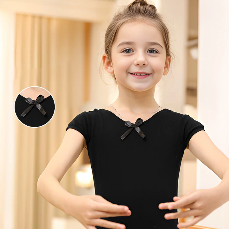 子供ダンス衣装パフォーマンスドレスバレエ中国舞踊夏ワンピースセット黒半袖女の子のダンスドレススカート