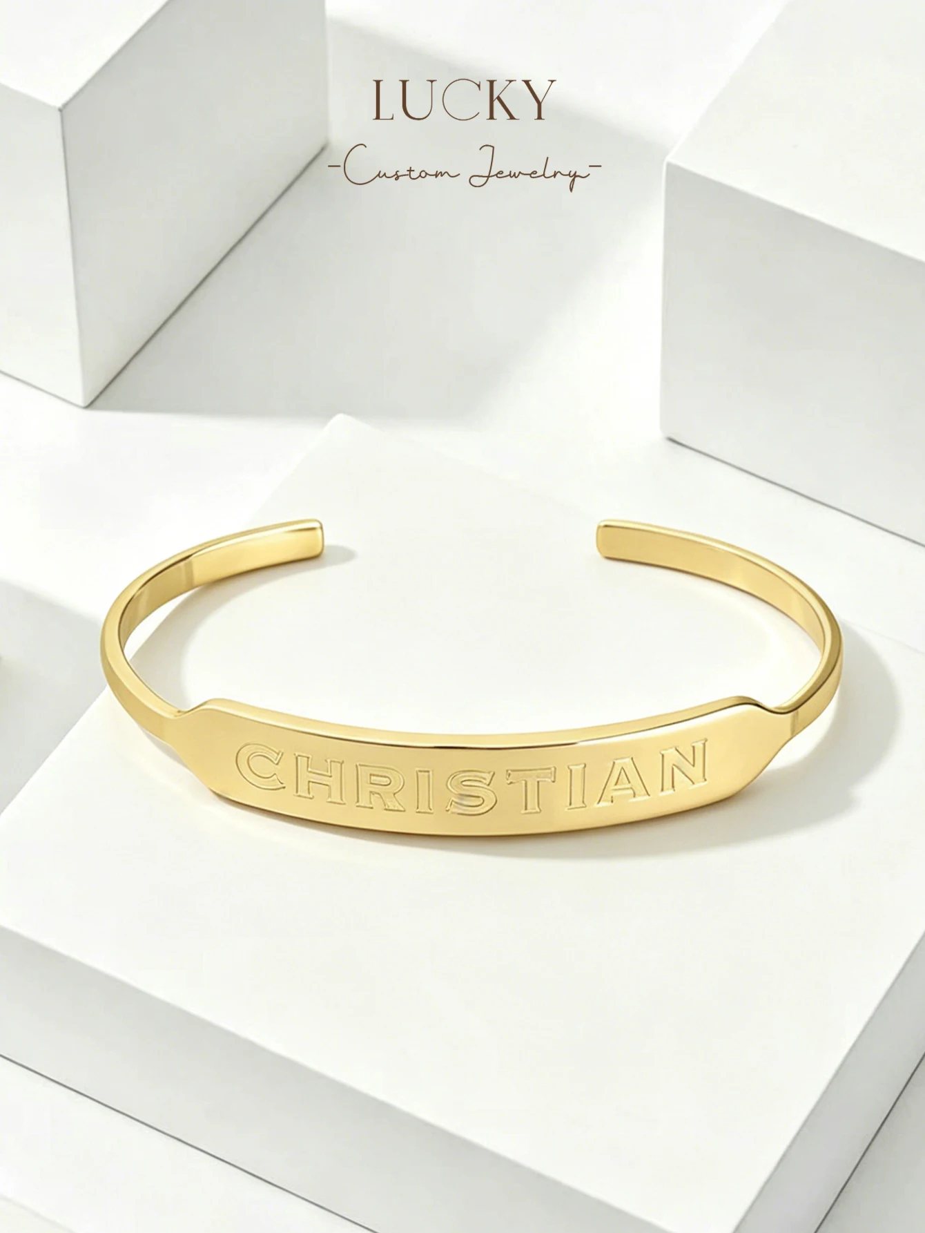 Custom Women's Name Bracelet, Daily Style Gift with Box