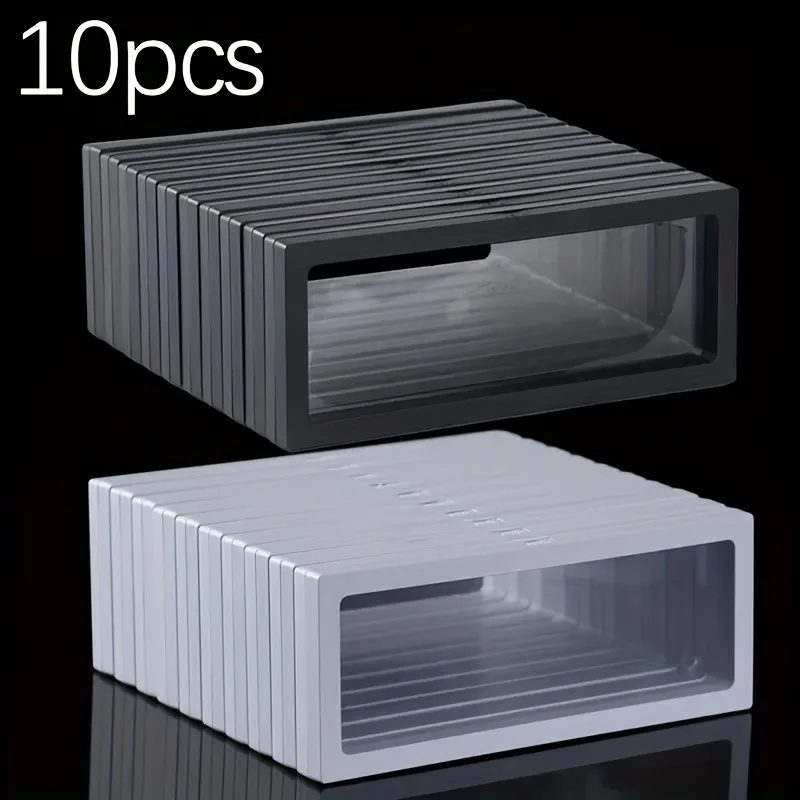 10pcs Transparent Floating Frame Display Rack Floating Storage Box Jewelry Display Box Necklace Watch Bracelet Dust Box