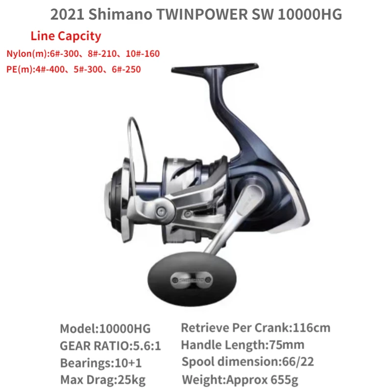 Original 2021 SHIMANO Twin Power Twinpower SW 4000 5000 6000 8000