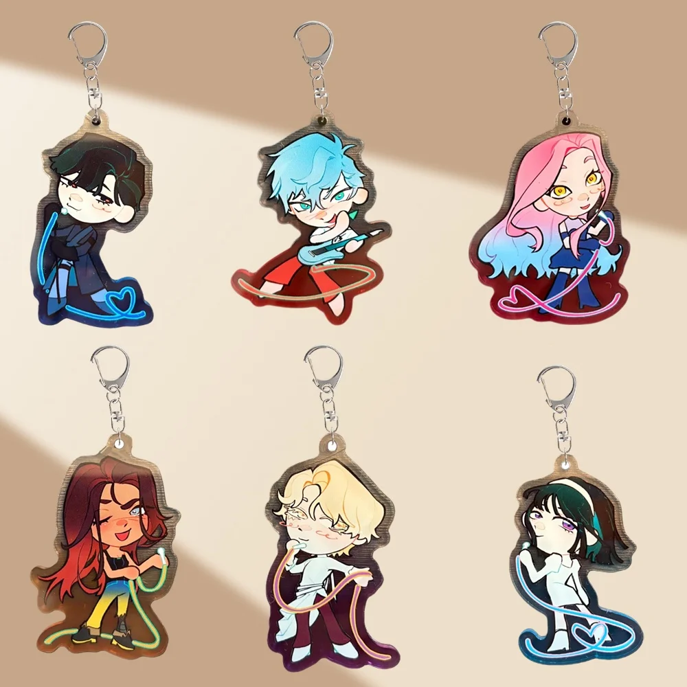 アクリルキーホルダー Alienstage ルカ・リヴァン・ティル・ミジ・ヒョナ・スア DIY アニメ周辺機器漫画装飾ペンダントフェスティバルギフト