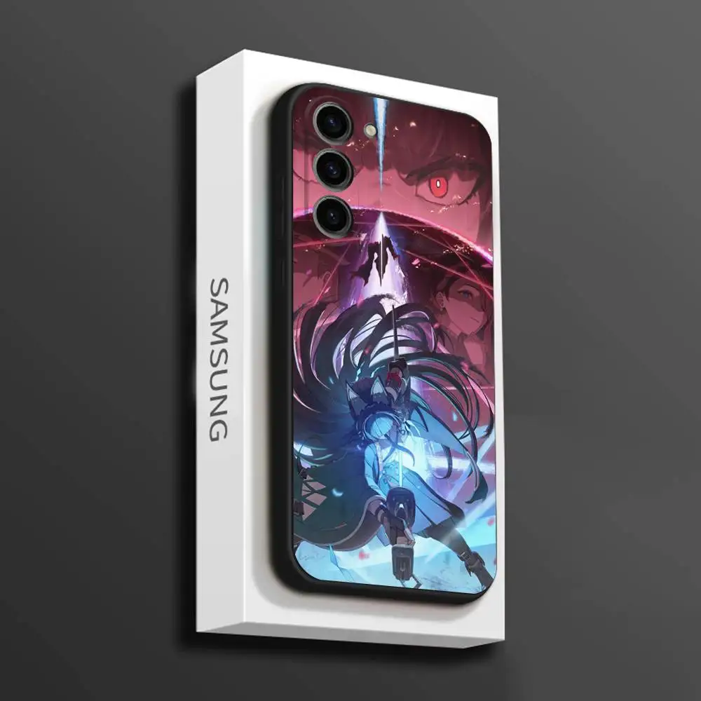 حافظة هاتف H-Hoshimi M-Miyabi ZZZ لهاتف سامسونج جالاكسي A 73,72,51,53,52,71,22,5G,Note,J7,8,9 غطاء أسود ناعم