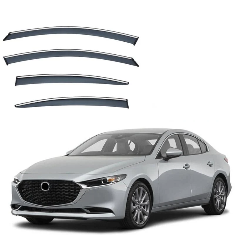 Window Visor Side Window Deflector Weather Shields For Mazda 3 Axela 2003 2004 2005 2006 2007 2008 2009 2010 2011 2012 2013-2023