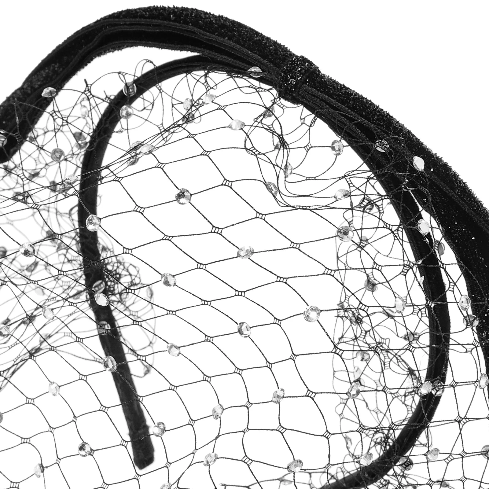 

Rhinestone Veil Headband Bridal Headwear Wedding Fascinator for Women Charming Headpiece Fascinators Weddings Mesh Miss