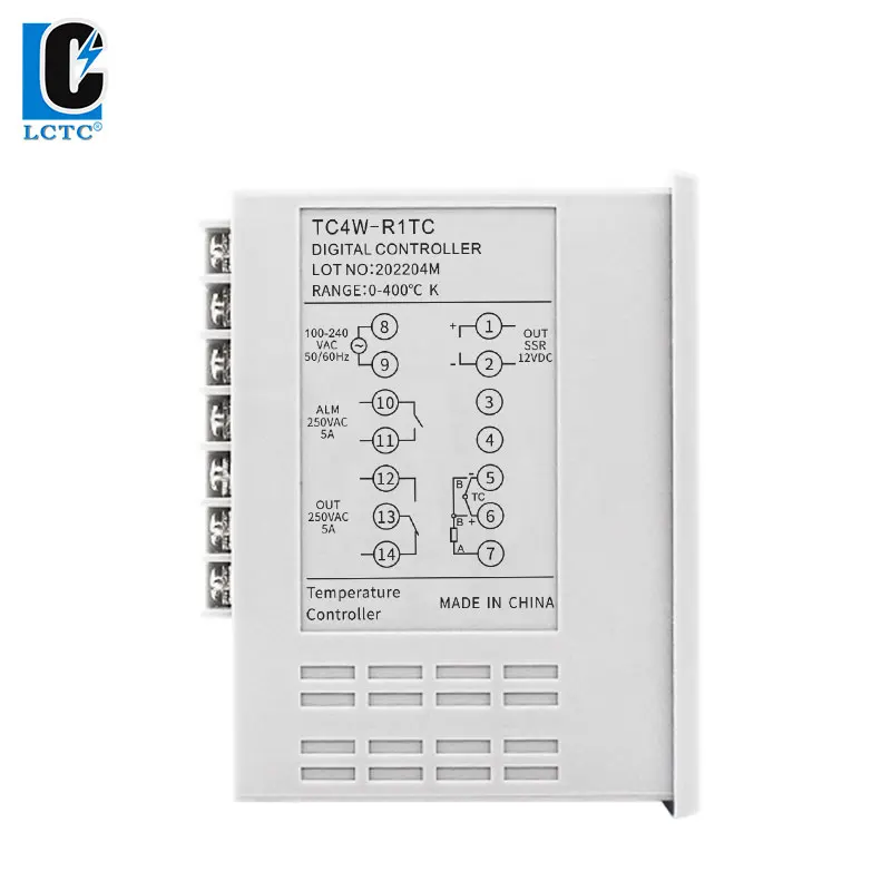 LCTC PID Temperature Controller Digital Ramp And Soak Intelligent Regulator Multiple Input SSR+RELAY 4-20mA Output 96*48 TC4W