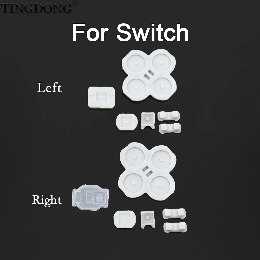 Für Switch NS Joy-Con Leitfähiges Gummipad Links/Rechts Tastenersatz Elastisches Reparatur-Set