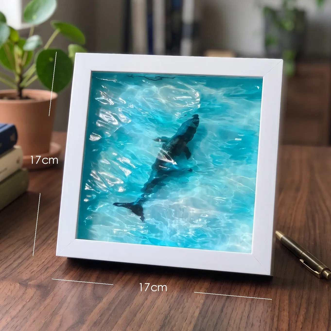 3D Wave Resin Whale Sculpture Desktop Ornament Home Decoration Crafts Unique Gifts