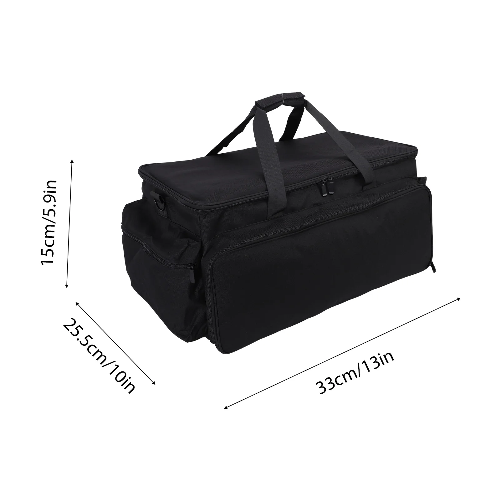 컨트롤러 휴대용 케이스 케이블 보관 가방 DJ 장비 가방 탈착식 칸막이 미끄럼 방지 바닥 음악 액세서리 보관 가방