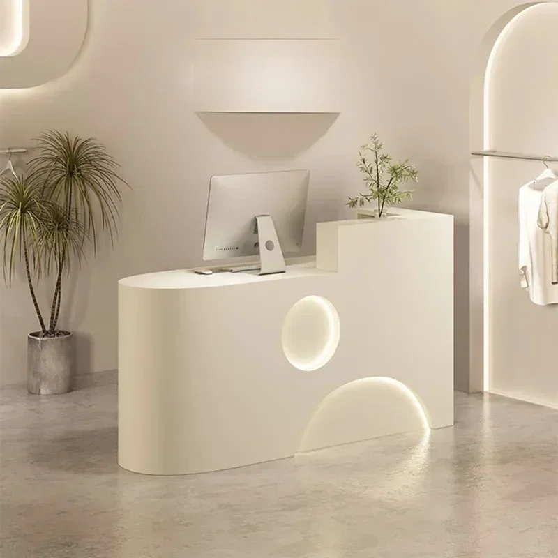 Affordable reception desk, modern outdoor hotel, beauty bar, supermarket, barber shop, commercial display stand, new