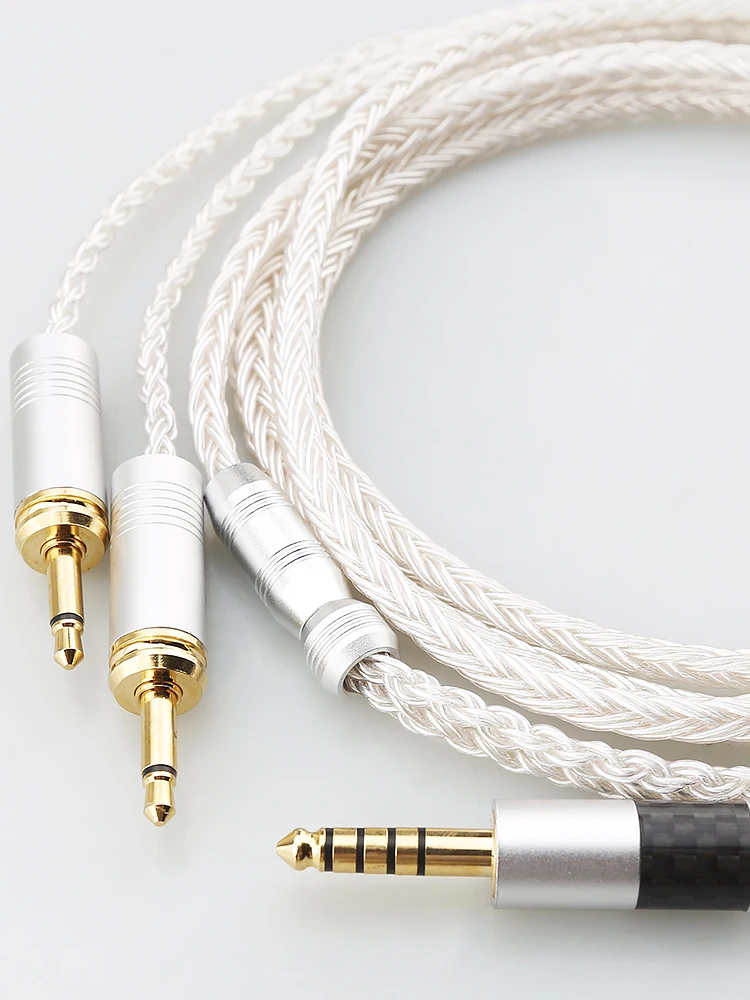 Kabel słuchawkowy HIFI 16 Core OCC posrebrzany do słuchawek Focal Clear Elear Elex Elegia Stellia Celestee Radiance Klipsch HP-3 Clear MG — zdjęcie produktu 6