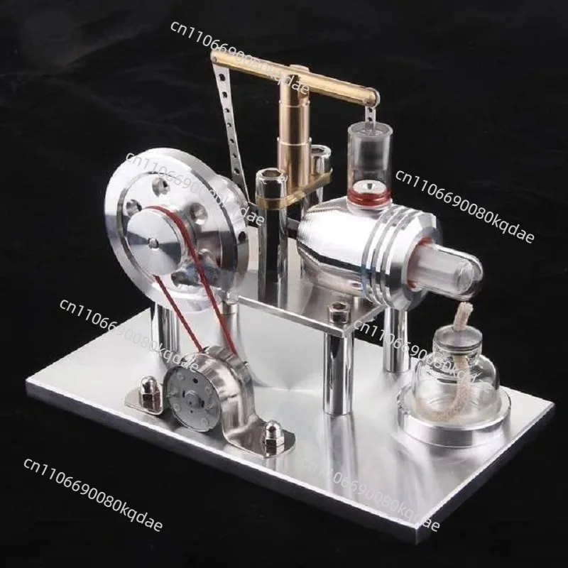 Stirling Engine Generator Mechanical Model, Physics Educational Demonstration Hobby Experimental Hardware Component