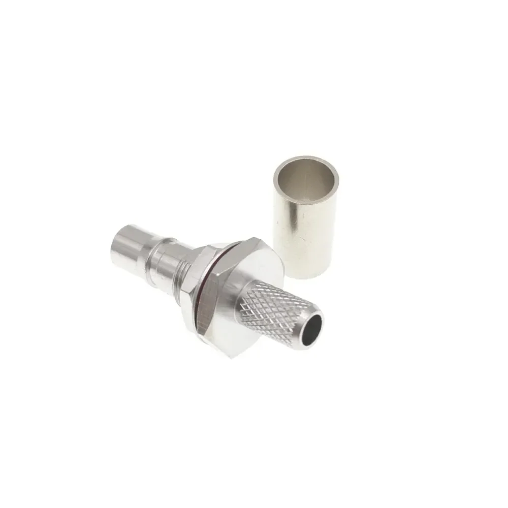 Imagem -05 - Qma Macho e Fêmea Conector do Adaptador rf Crimp para Rg58 Rg400 Rg142 Lmr195 Cabo 100 Pcs