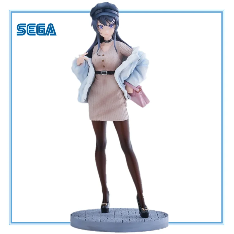 

In Stock Original SEGA Anime Sakurajima Mai AOBUTA LUMINASTA MAI CASUAL CLOTHES Action Figure PVC Model Collector Gifts Toys