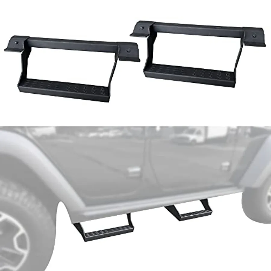 

Боковые ступеньки для Jeep JK 20072018 Совместимость с 2 дверцами Rubicon и неограниченным количеством 4-дверных моделей Прочная алюминиевая конструкция Easy I