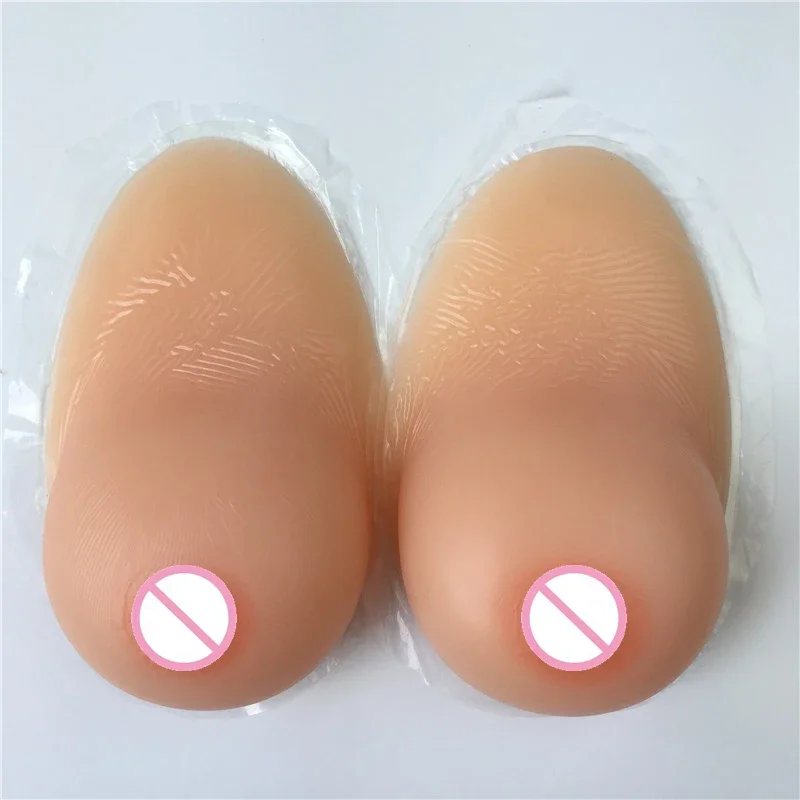 Silicone Breast Droplet Type Realistic Fake Chest Form Crossdress Self Adhesive Breasts Cosplay of Transgender Drag Queen