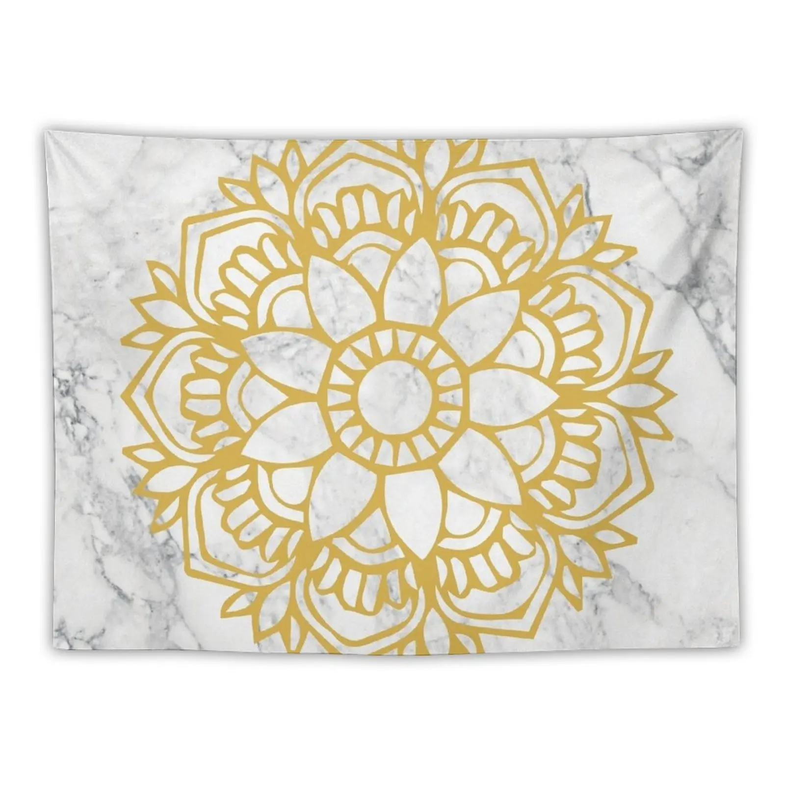 

New Marble and Gold Mandala Tapestry Room Design Tapestries