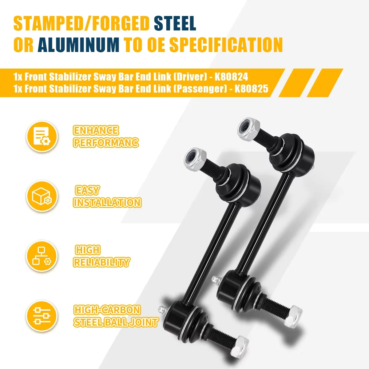 Svenubee 16Pcs Front Upper Control Arm Tie Rod Boot Kits for Buick Rainier Chevrolet Trailblazer 2004 2005 2006 2007 2008 2009 - view 3