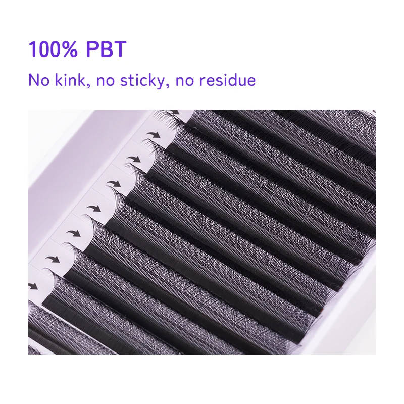 LUKATME 3D W Eyelashes Premade Fans W Shaped Lashes Three Tips Bloom 3D Lash Extensions