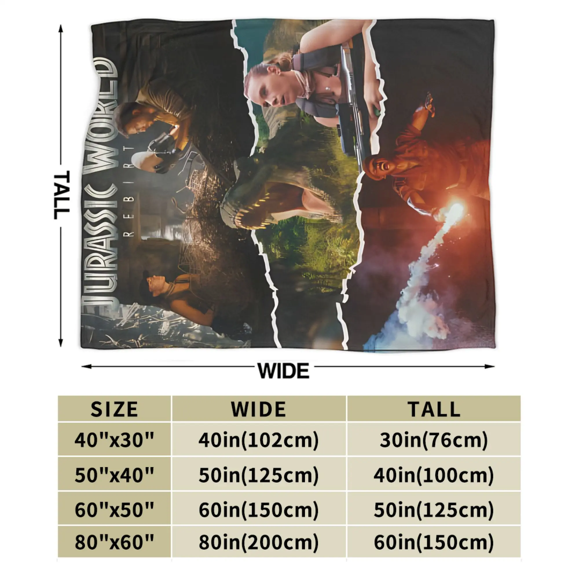 العالم الجوراسي ولادة جديدة 2025 بطانيات الفيلم لينة المخملية الاسترخاء الهدايا رمي بطانية المفرش #5
