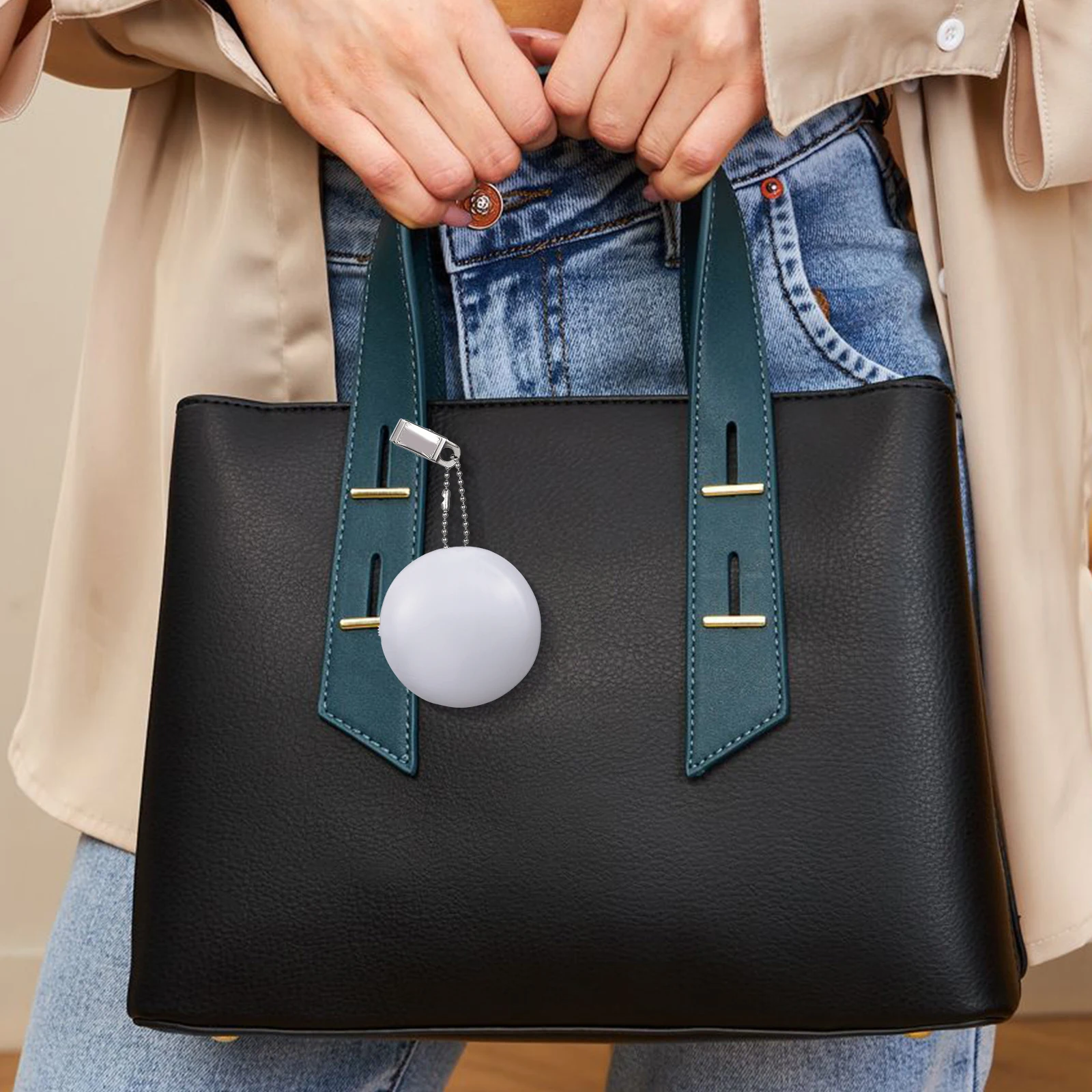 

LED Touch Sensor Handbag Light Rechargeable Purse Lamp Night Lighted Bags Tote Clip Gifts Women Round LED Purse Light Small