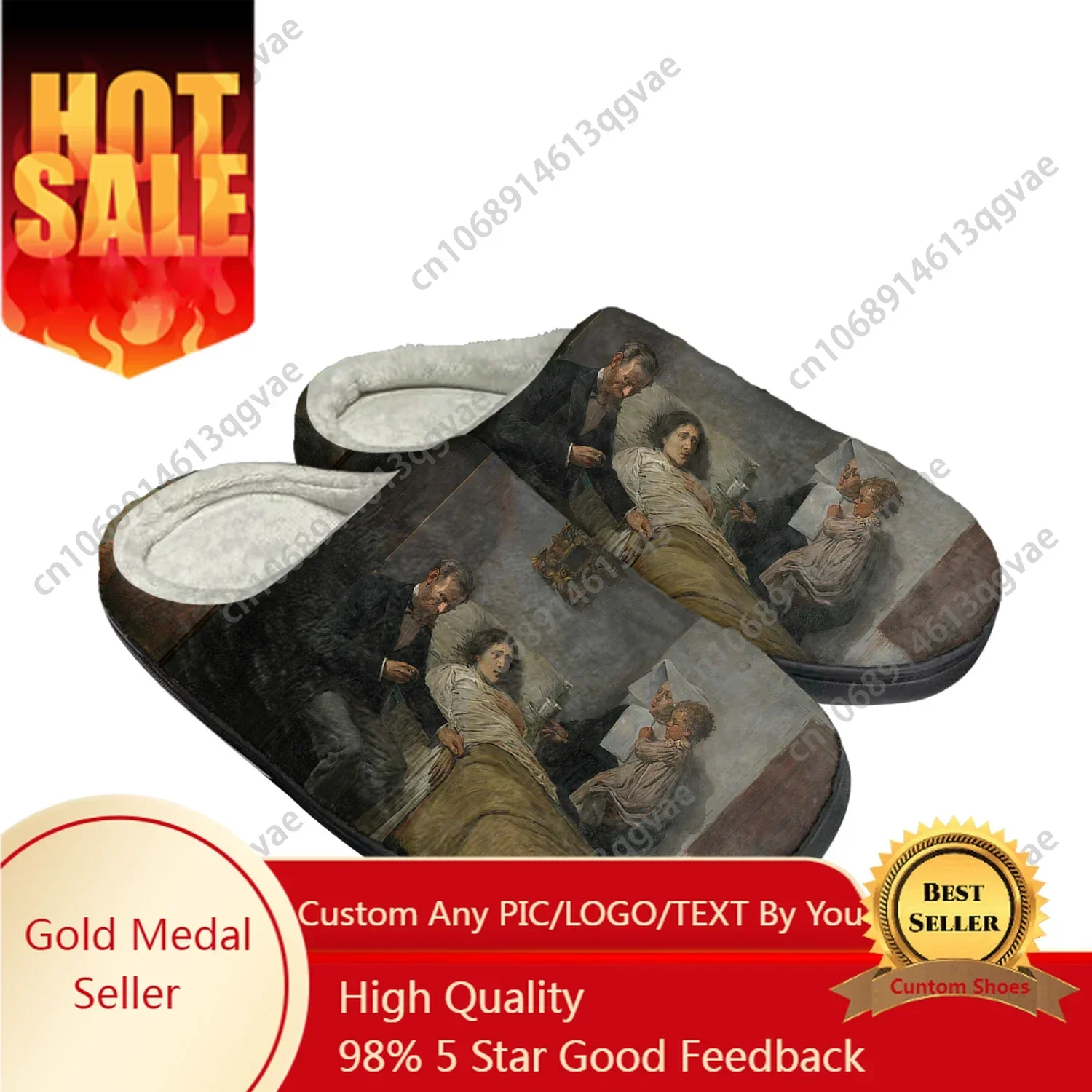 

Picasso Oil Paint Science And Compassion Home Cotton Custom Slippers Mens Womens Sandals Plush Bedroom Warm Shoe Thermal Slipper