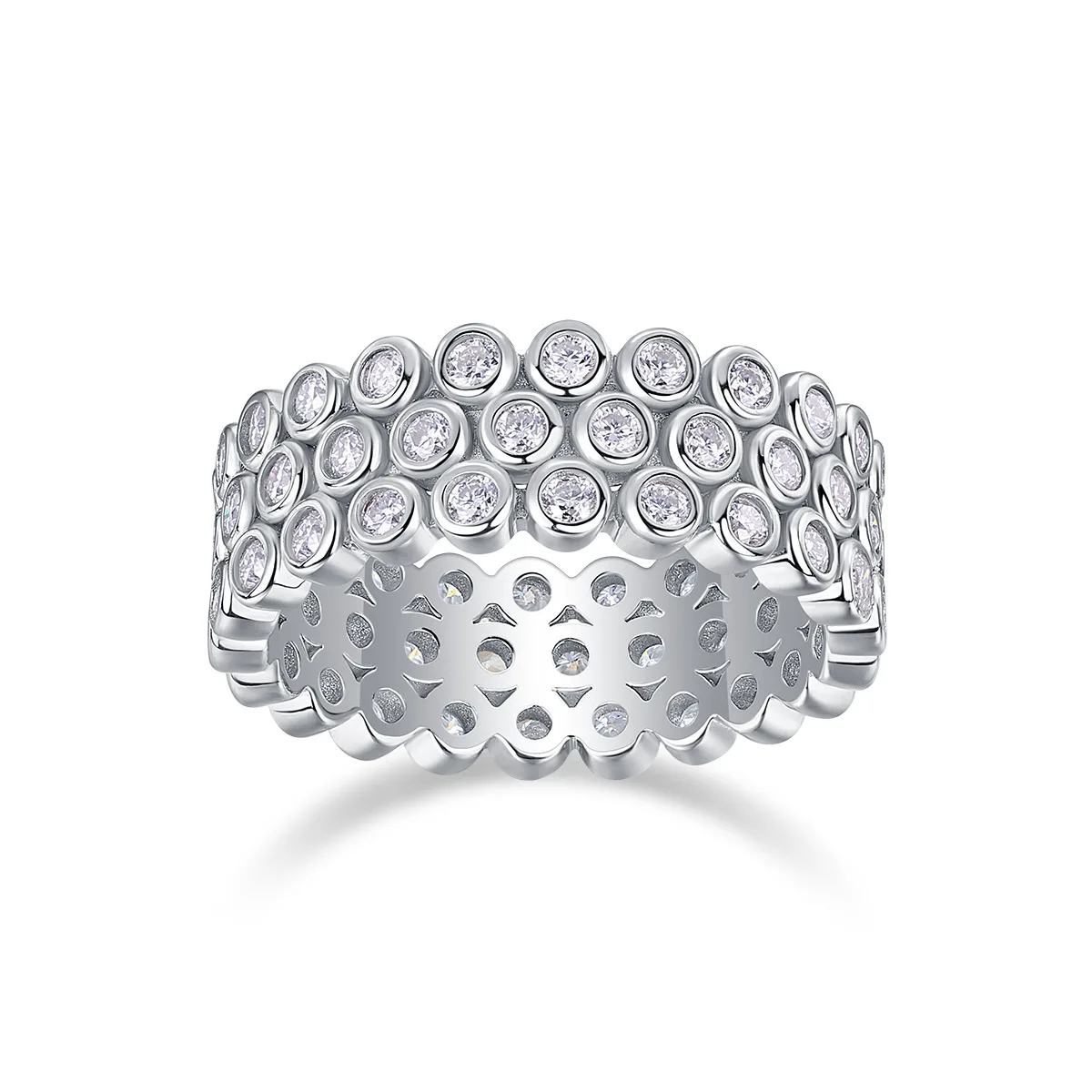 The magic ring telescopic ring female bracelet sterling silver niche design premium feeling finger ring 2025 new tide net red