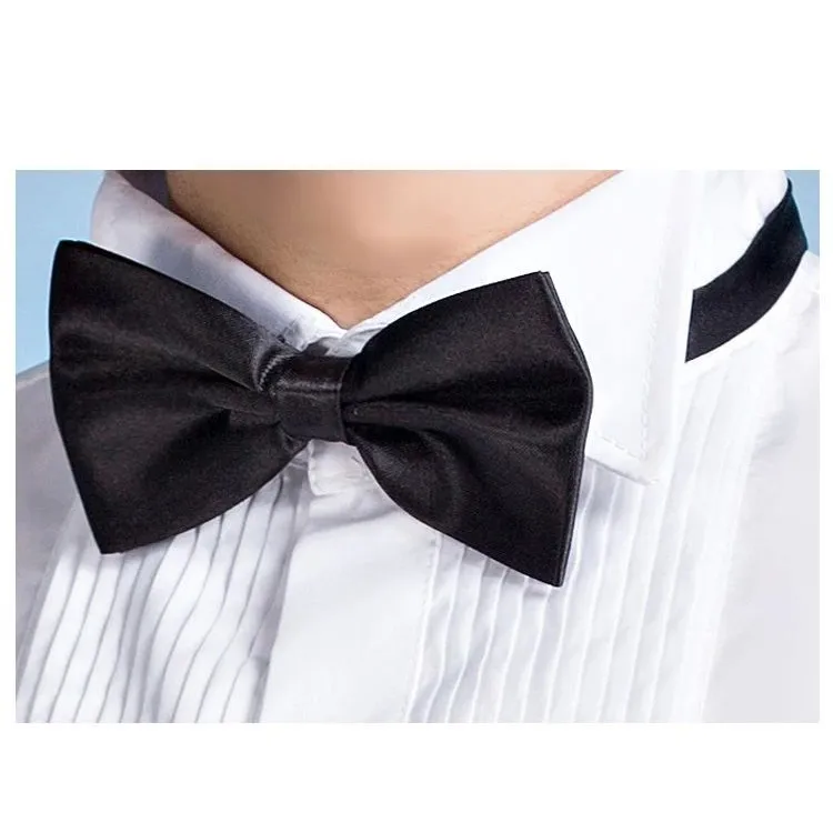 Classic Winged Collar Dress Shirt Men's Wingtip Tuxedo Forma Thickened Fleece Lined Autumn  Collar Long Sleeve Shirt