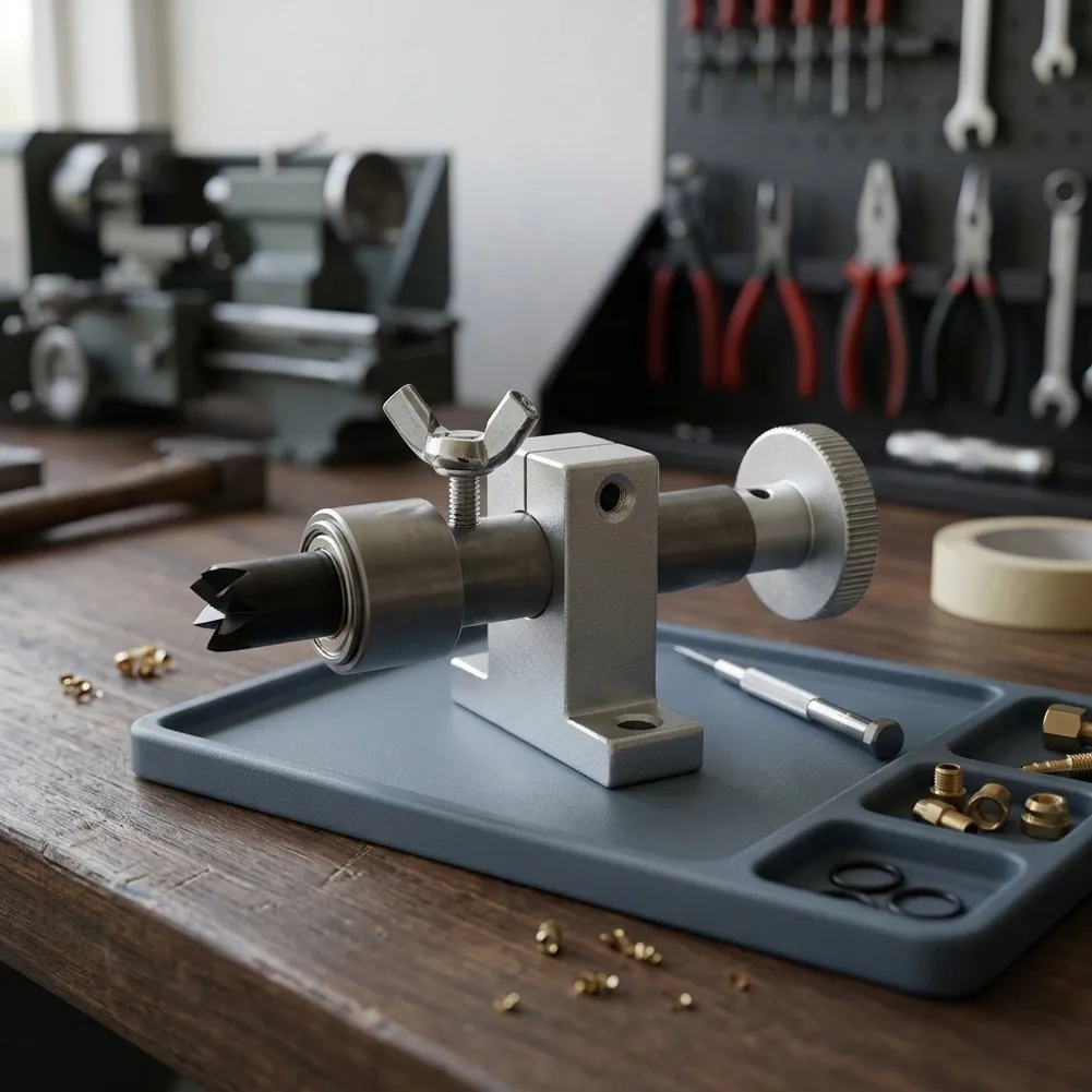 Bearing Telescoping Tailstock for Mini Wood For Lathe Compatible with Shaft Parts Processing 23mm Center Height
