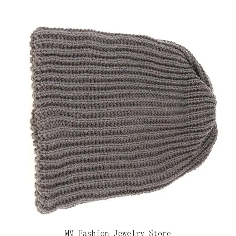 D0UB Berretto da sci oversize caldo invernale lavorato a maglia da uomo e donna unisex