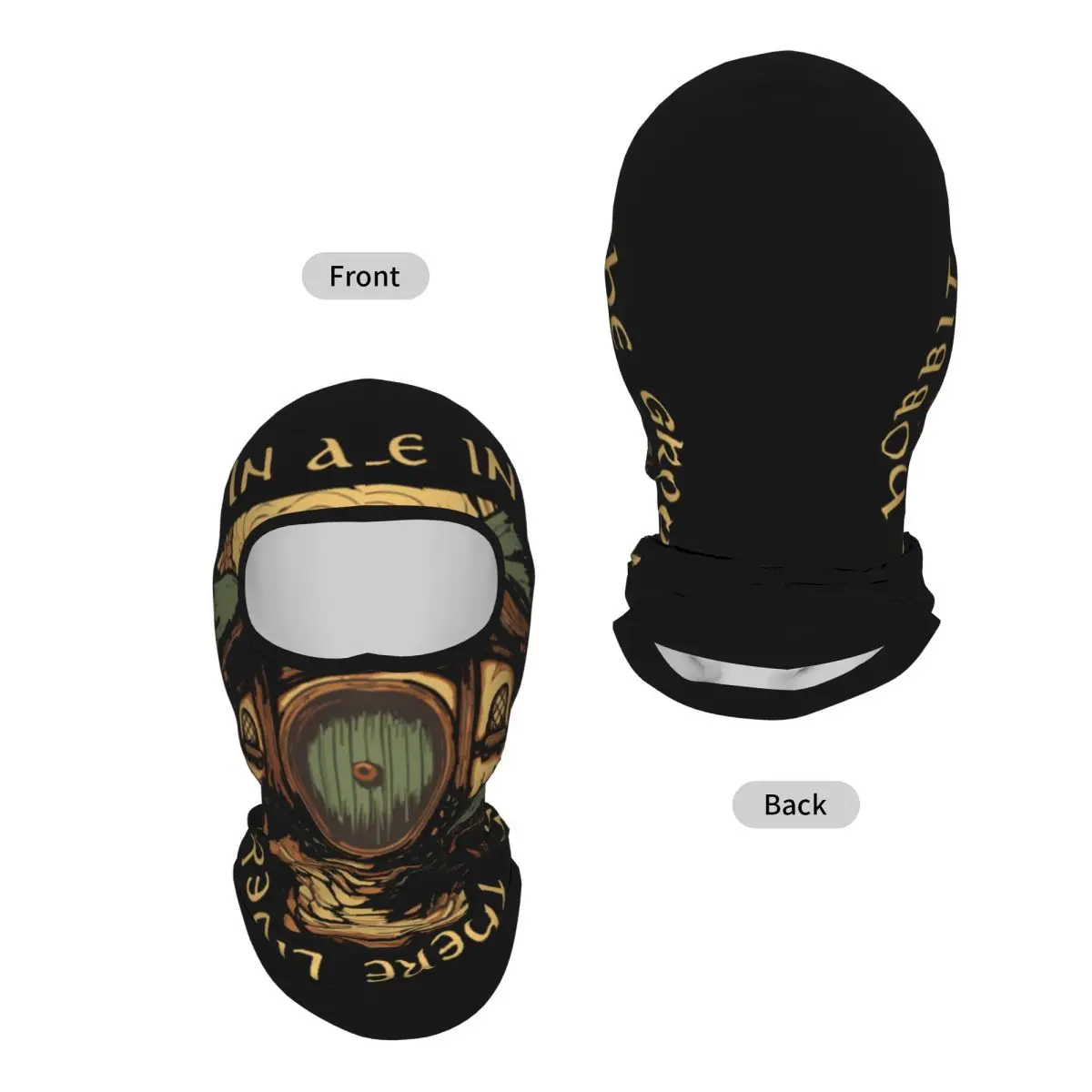 In A Hole In The Ground There Lived A Hobbit Thin Balaclava Full Face Mask Sun Protection Neck Gaiter For Motorcycle Cycling