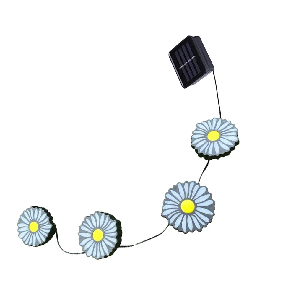 ضوء أرضي يعمل بالطاقة الشمسية تصميم أقحوان مصباح حديقة خارجي ديكور لساحة الحديقة إضاءة المناظر الطبيعية مصباح حديقة بالطاقة الشمسية