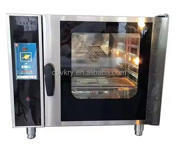 Commercial Intelligent 6-Layer Universal Steaming Baking Oven Self-Cleaning Touch Screen LED Display Industrial Electric Bakery