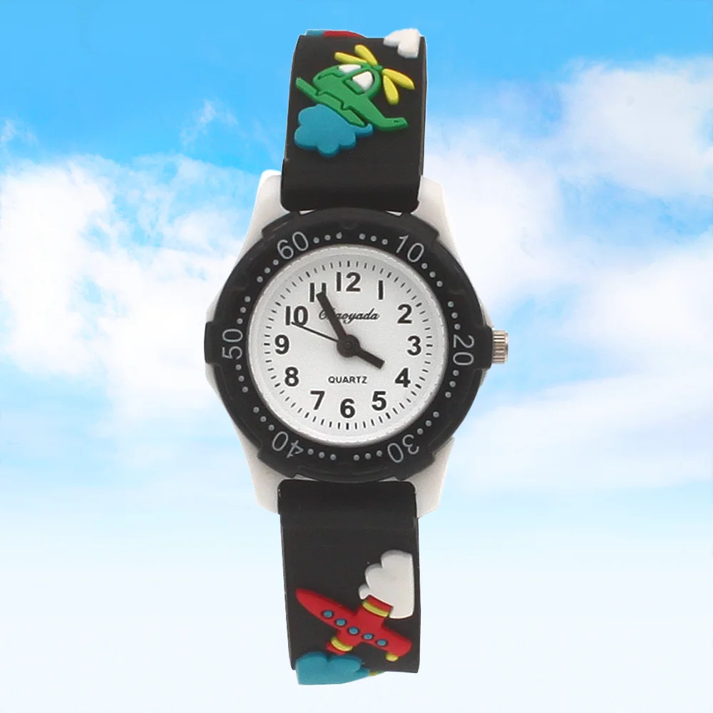 3D Cartoon Quartz Kids Watch Sports Fashion Time Learning Watch for Boys & Girls Student Birthday Gift
