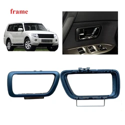 1 ALI Black Inner Door Handle Frame for Pajero V90 MR655490 Inner Decorative Lock Cover for Montero V70 2000-2022 for Shogun V80