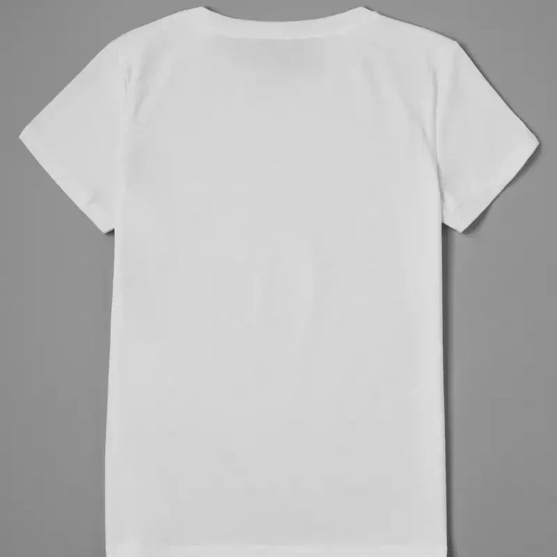 Novo verão feminino retro americano de manga curta camiseta solta branco coreano moda topos y2k topo gráfico roupas femininas