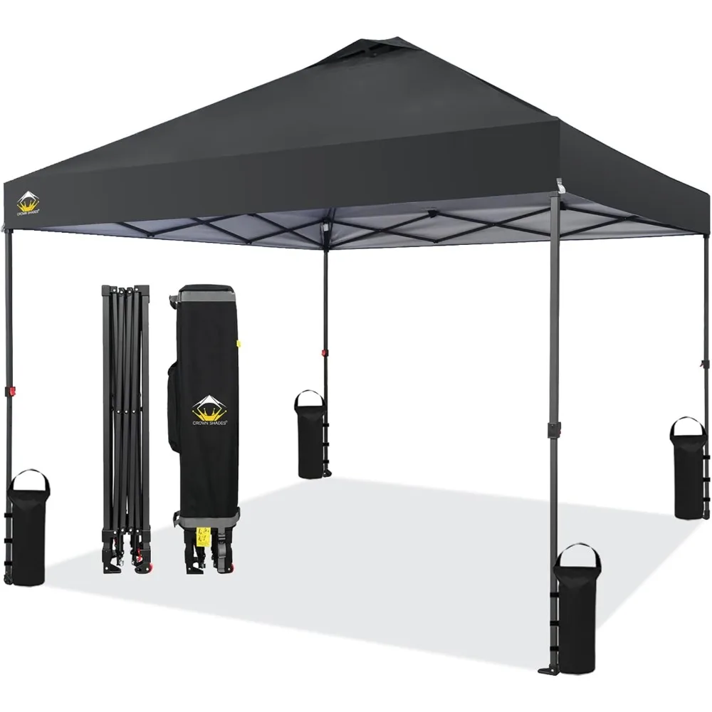 10x10 Pop Up Canopy - Beach Tent with One Push Setup - Outdoor Canopy Tent with STO-N-Go Cover Bag for Events, Parties