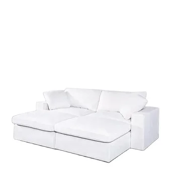 American Furniture Nordic Modern U Shape Corner Cloud Feather Sofa Modular Daybed Couches Sofa