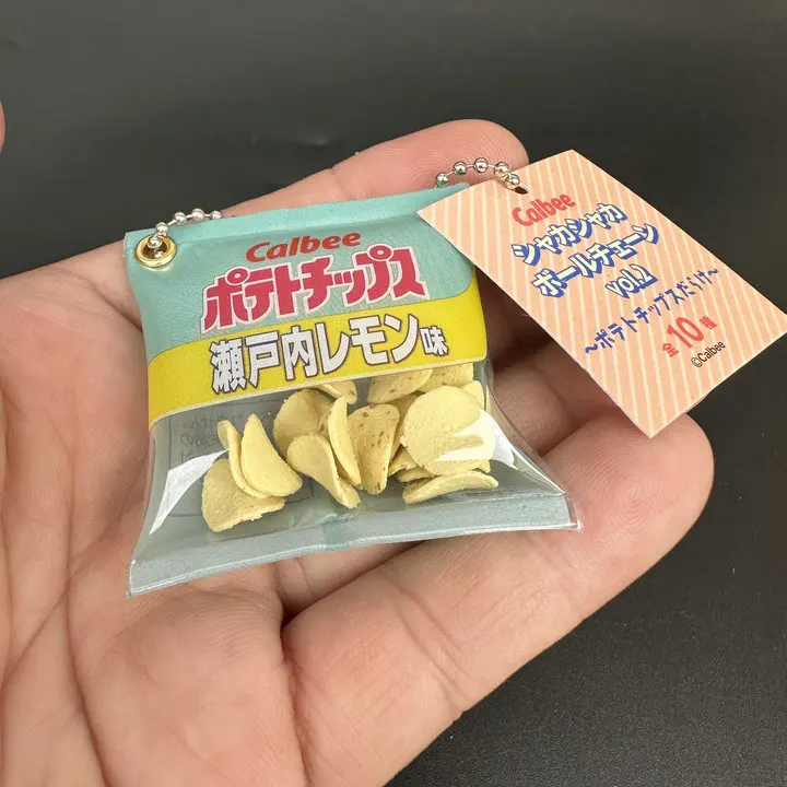 Japan Gashapon Figure Anime Cute Classic Potato Chips Miniature Model Keychian Action Figurine Capsule Toys Creative Gift