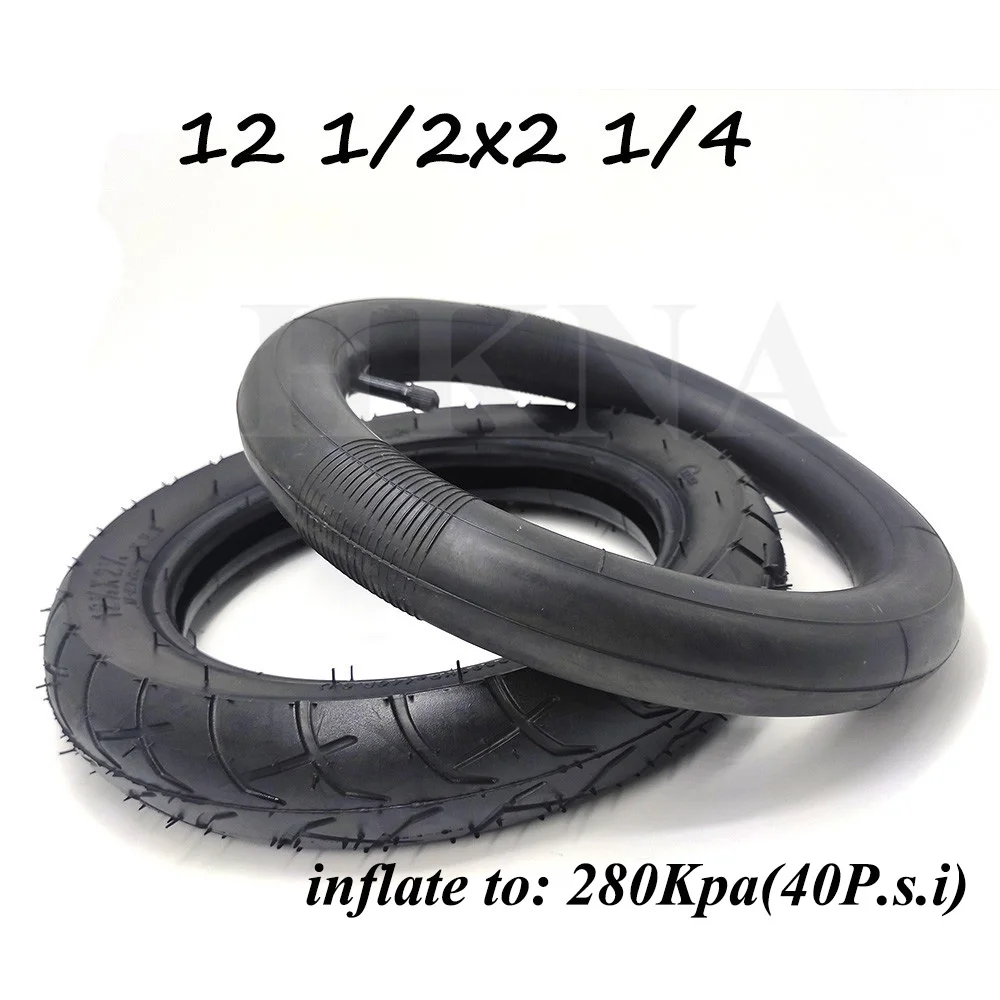 Mini Motorcycle 12 1/2x2 1/4 Tire 12 inch Pneumatic Tires Inner Tube Tyre for Baby Stroller Folding Bike Electric Vehicle