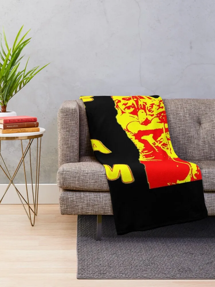 Gifted Fred And Mary FAM Red Yellow Summer Vibe Throw Blanket Thermal Thins Blankets