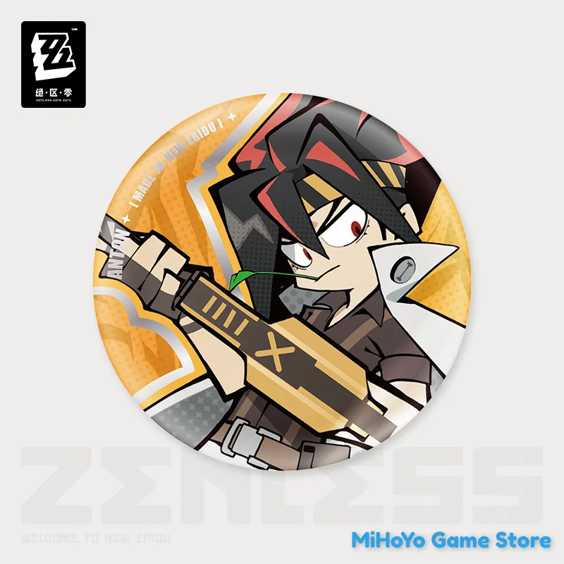 [Genuine] Zenless Zone Zero Badge Official Original Theme Q version Grace Badge Ben Belobog Anton Badge Koleda Birthday Gifts