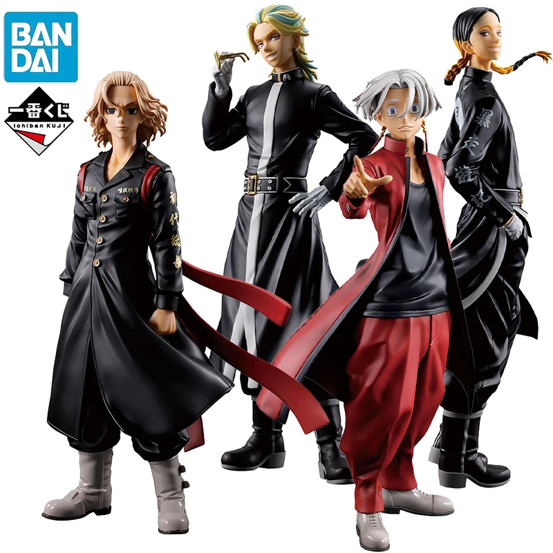 In Stock BANDAI Ichiban KUJI Tokyo Revengers Manjiro Sano Kurokawa lzana Haitani Rindo Ran PVC Anime Action Figures Model Toy